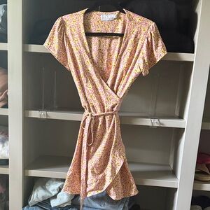 RESA Pink Floral Mini Dress